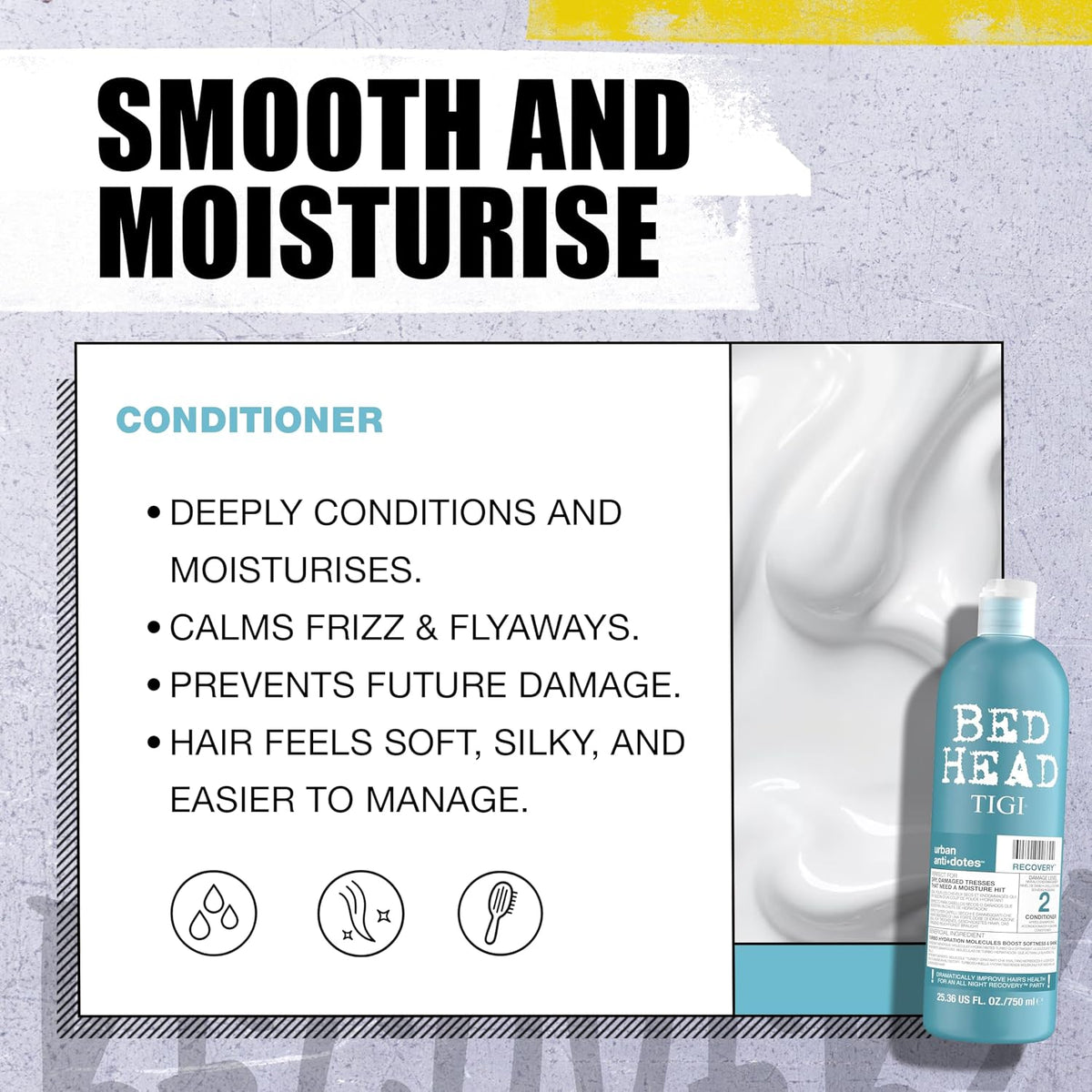 TIGI Bed Head Urban Antidotes Recovery Shampoo and Conditioner Set for Dry