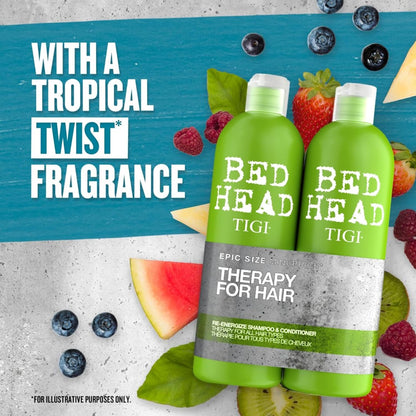 TIGI Bed Head Urban Antidotes Re-Energize Shampoo 25.36 oz (Pack of 2)