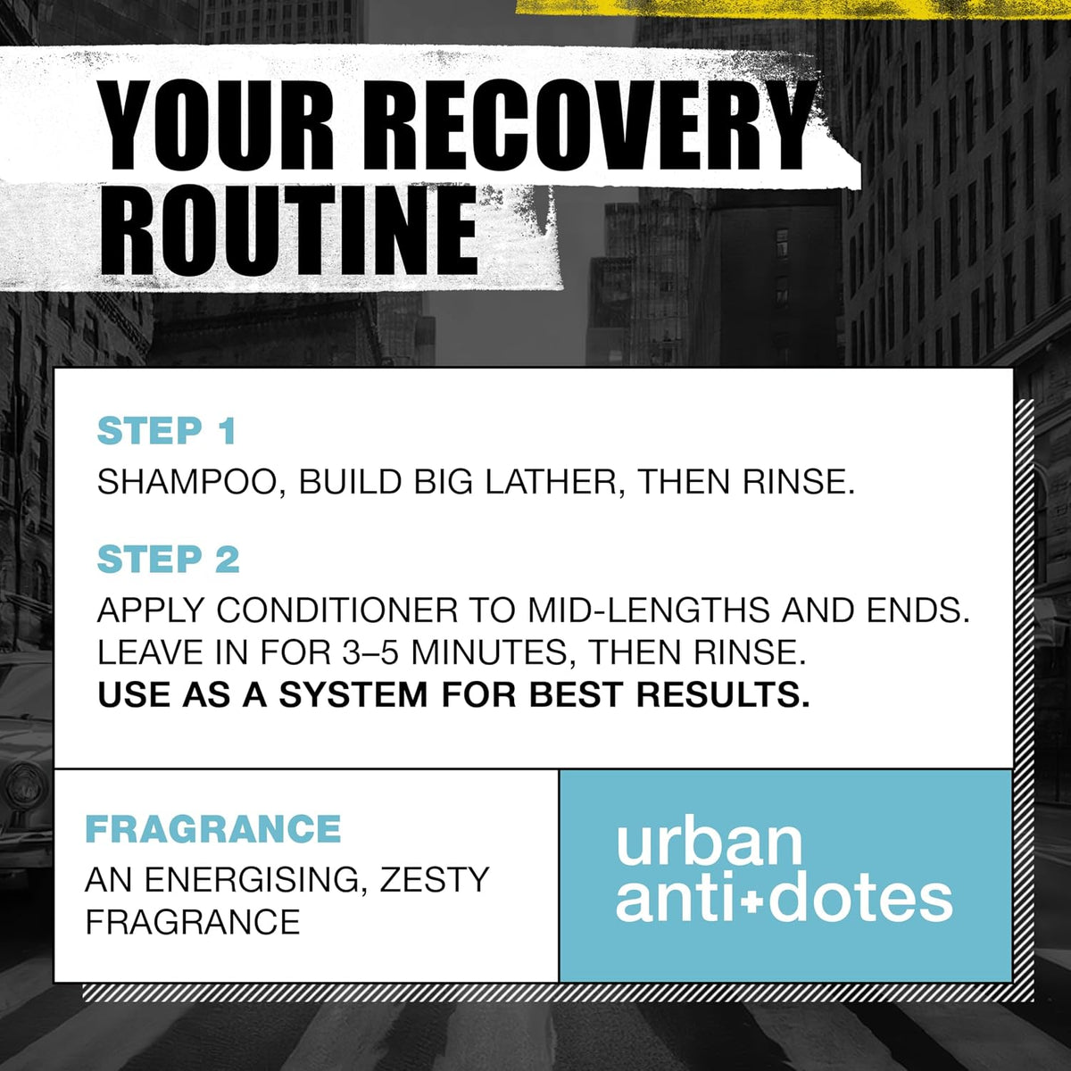 TIGI Bed Head Urban Antidotes Recovery Shampoo and Conditioner Set for Dry