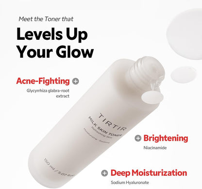 TIRTIR Milk Skin Rice Toner - Deep Moisturizing, Hydrating and Refreshing