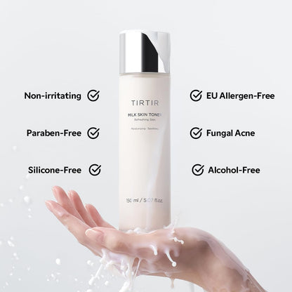 TIRTIR Milk Skin Rice Toner - Deep Moisturizing, Hydrating and Refreshing