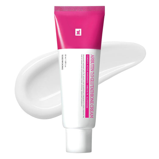 TOSOWOONG Arbutin 7% Glutathione Cream, 70,000ppm Arbutin + 5,001ppm Glutathione, Niacinamide, Dark Spots, Freckle, Blemishes..