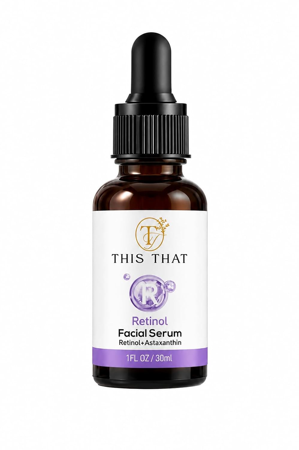 TTFM Retinol Facial Serum 30ml 1.0 Fl OZ | Retinol + Astaxanthin Serum | Hydrating Formula Facial Serum | Skincare For Dull Skin | Anti-Aging Serum