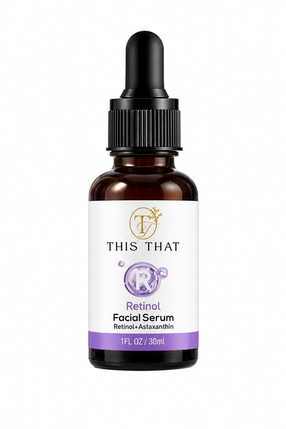 TTFM Retinol Facial Serum 30ml 1.0 Fl OZ | Retinol + Astaxanthin Serum | Hydrating Formula Facial Serum | Skincare For Dull Skin | Anti-Aging Serum