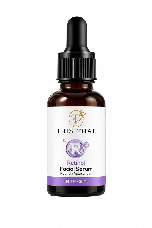 TTFM Retinol Facial Serum 30ml 1.0 Fl OZ | Retinol + Astaxanthin Serum | Hydrating Formula Facial Serum | Skincare For Dull Skin | Anti-Aging Serum