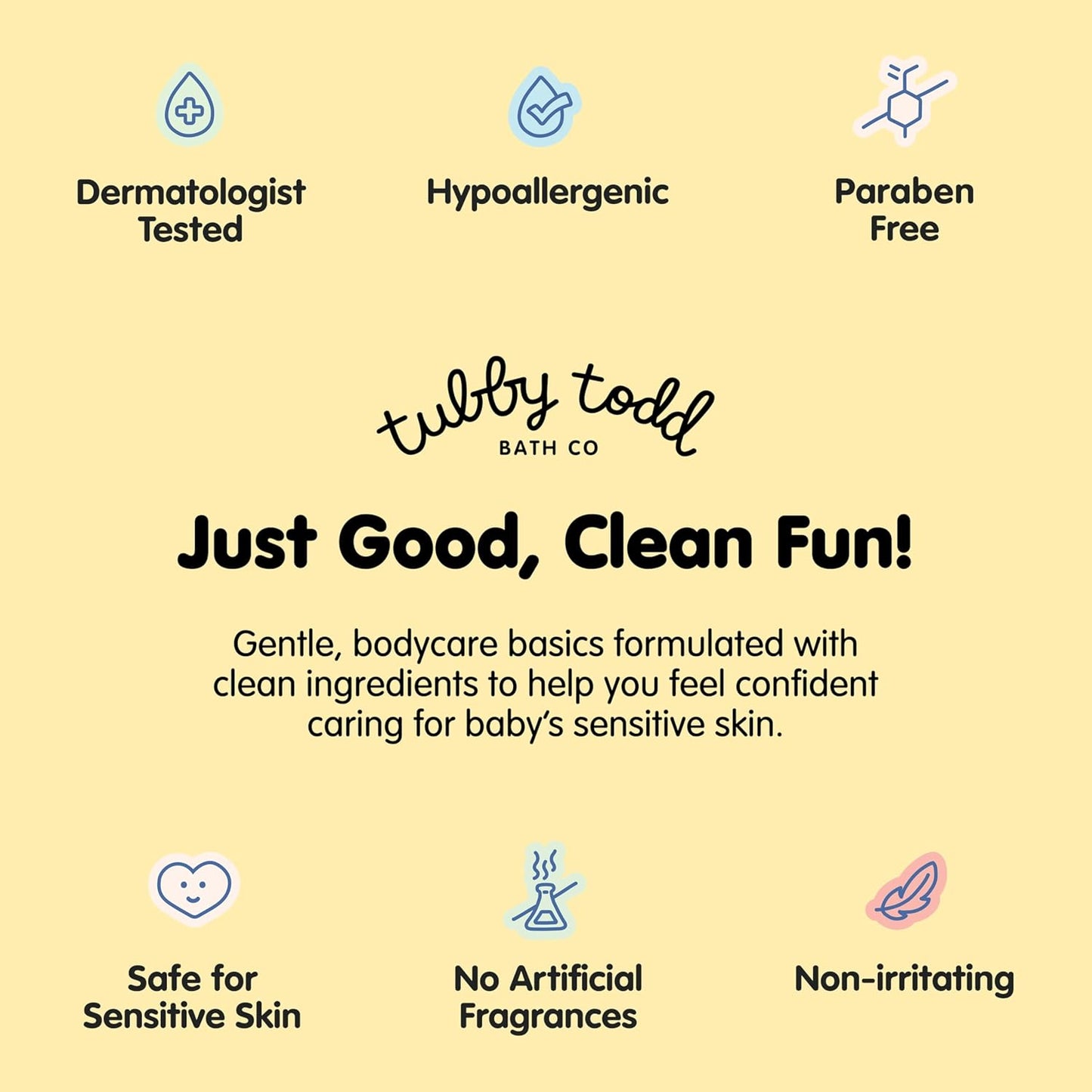 TUBBY TODD Everyday Baby Lotion, Moisturizer for Sensitive Skin | Non-Toxic, Hypoallergenic..