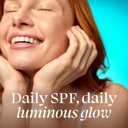 TULA Skincare Protect + Glow Daily Sunscreen SPF, for Dullness & Sun Protection..