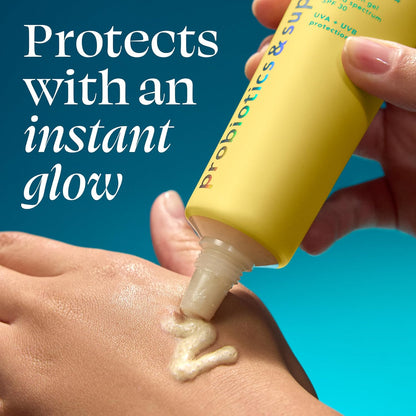TULA Skincare Protect + Glow Daily Sunscreen SPF, for Dullness & Sun Protection..