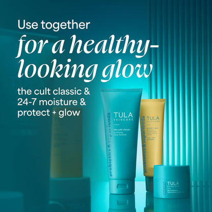 TULA Skincare Protect + Glow Daily Sunscreen SPF, for Dullness & Sun Protection..