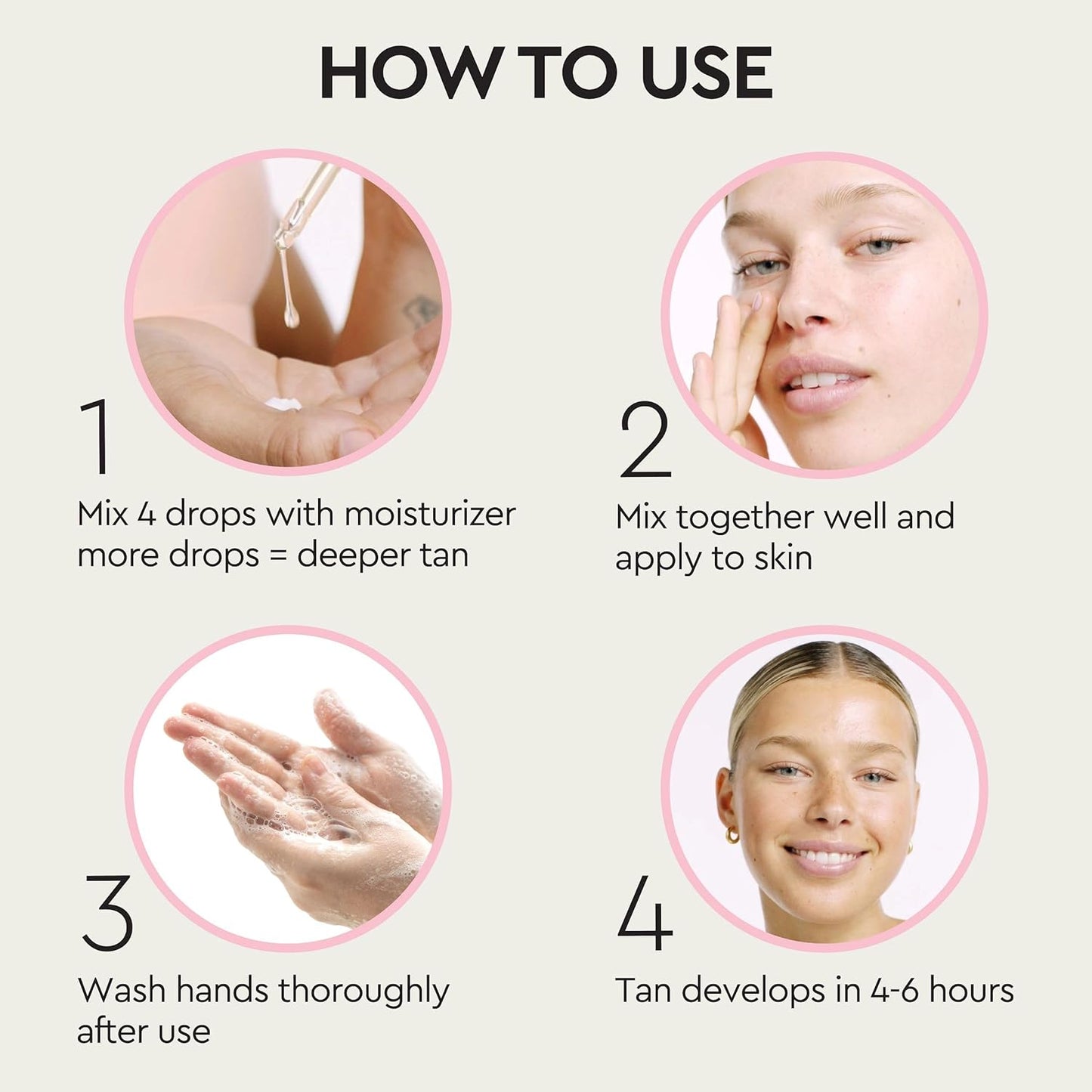 Tanologist Self-Tan Drops- Medium, Bronzing Serum, Customizable Face & Body Self Tanner for Moisturizer..