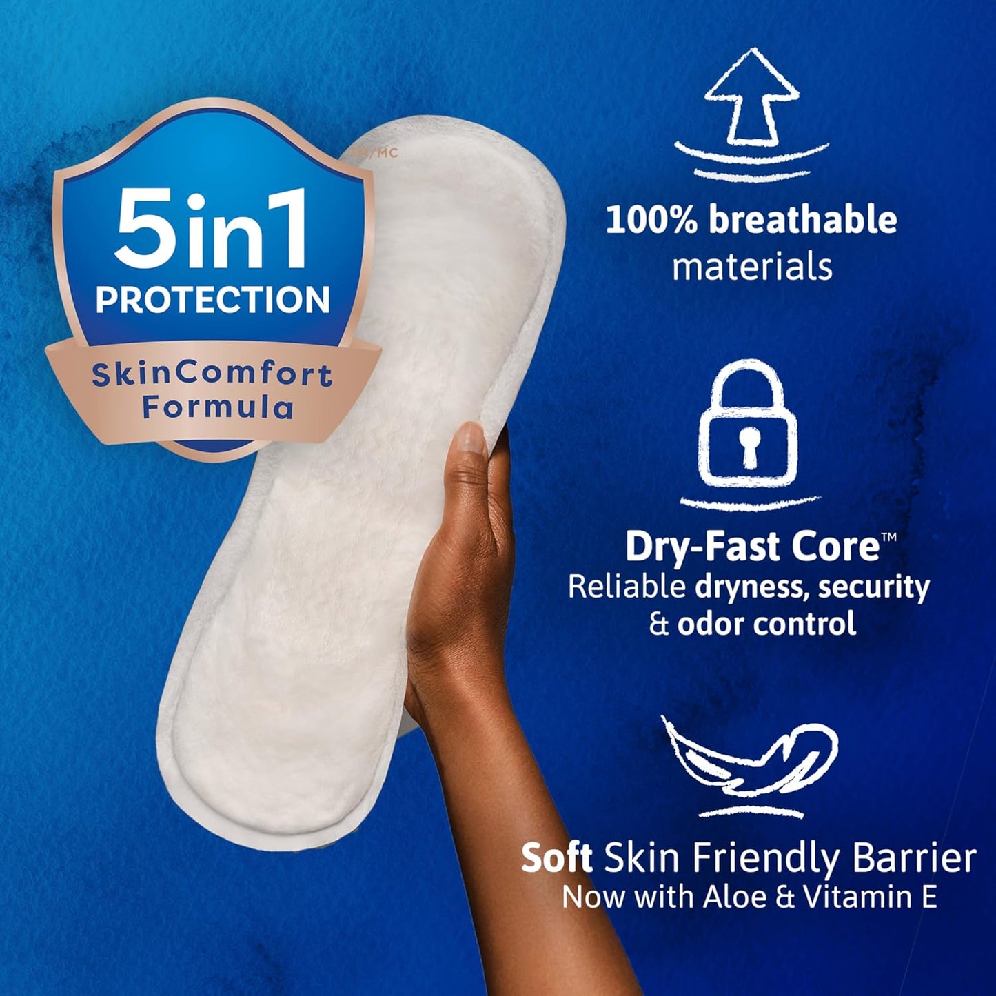 Tena Sensitive Adult Bladder Control Pads, Female Pads, 12 in, 180 ct