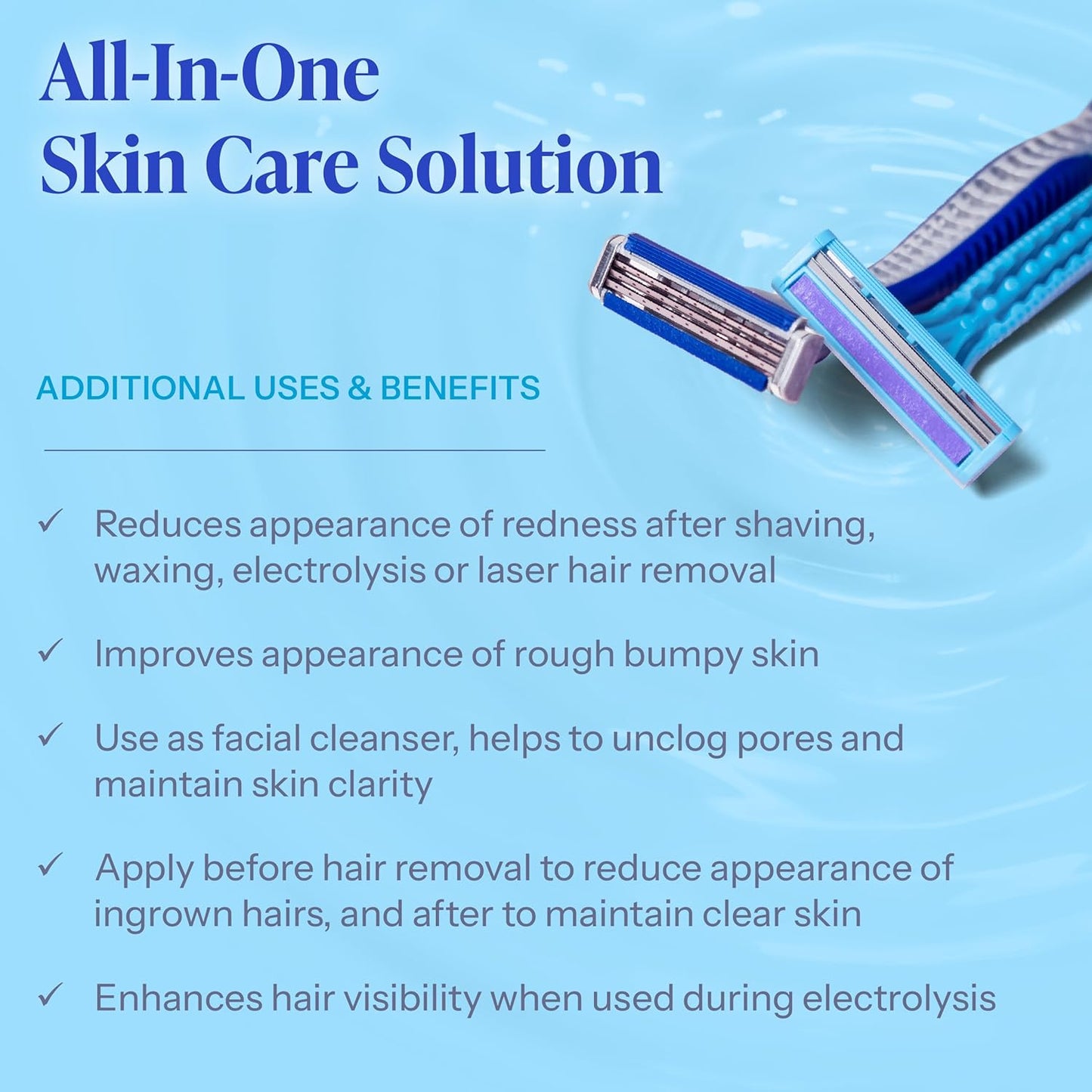 Tend Skin Solution for Razor Bumps and Ingrown Hair, 4 Oz | Solution for Unsightly Razor Burns, Post Shaving and Waxing Toner..