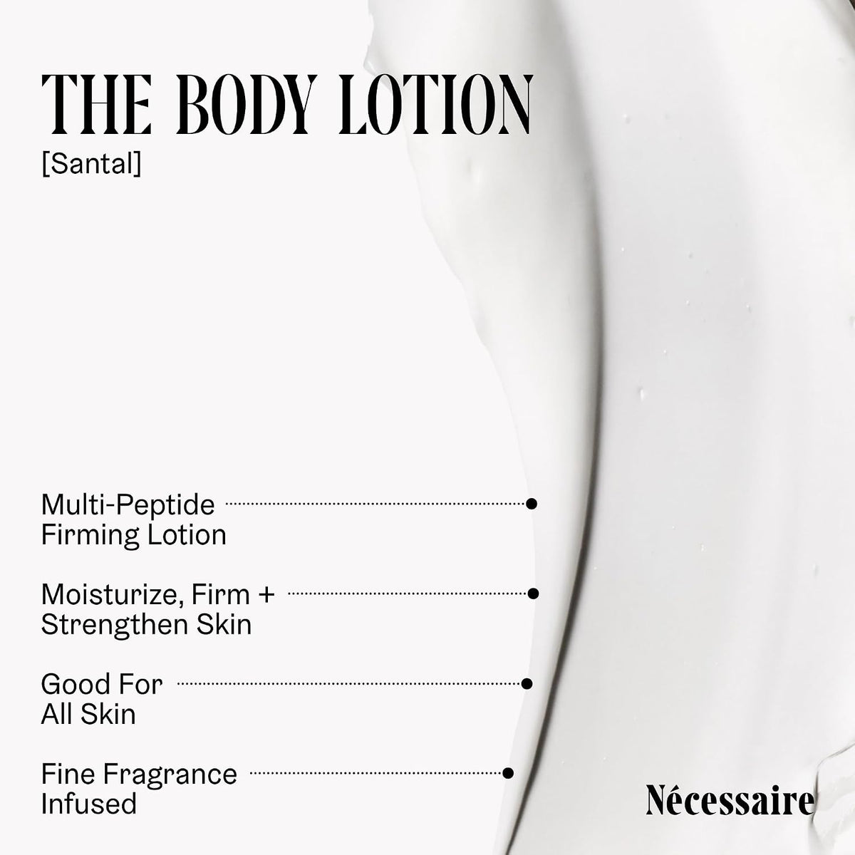 The Body Lotion Santal. Multi-Peptide Firming Body Lotion With Niacinamide