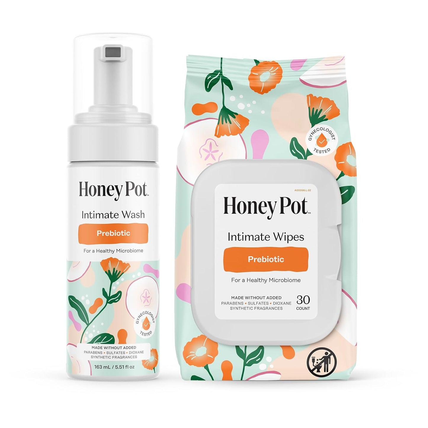 The Honey Pot Company - Prebiotic Wash & Wipe Bundle