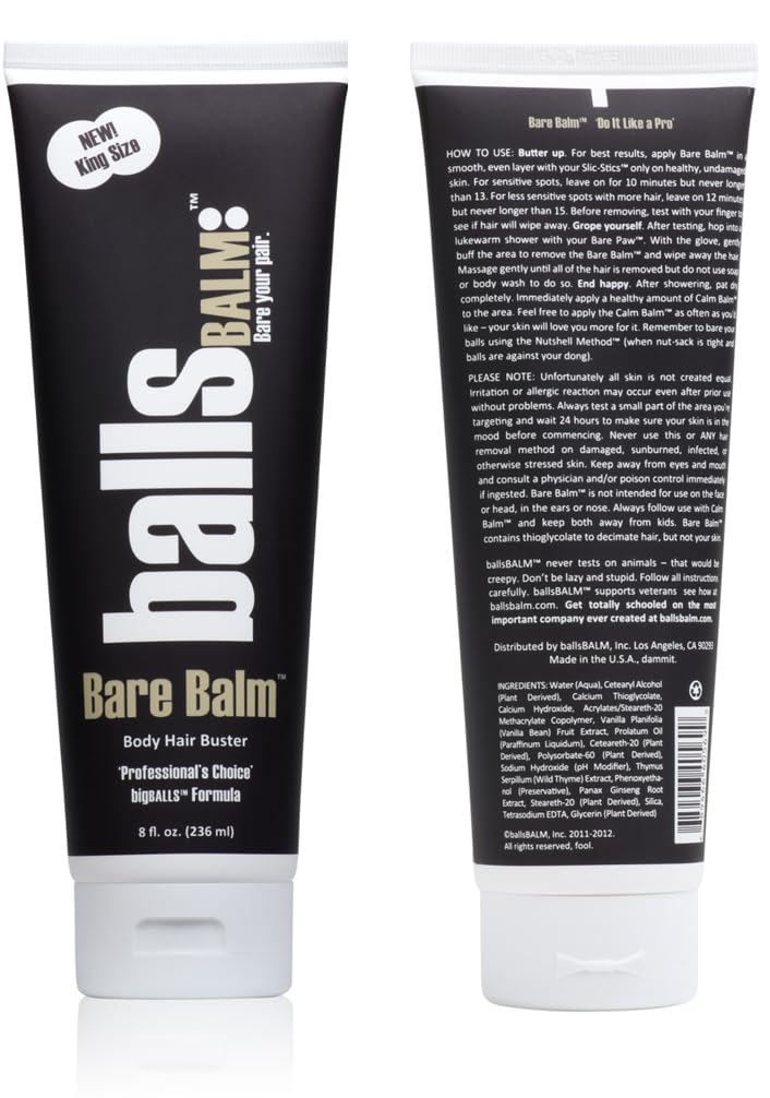The Bare Pair Double Pro Pac King Kombo - Body Hair Management System (w/Exfoliating Glove)