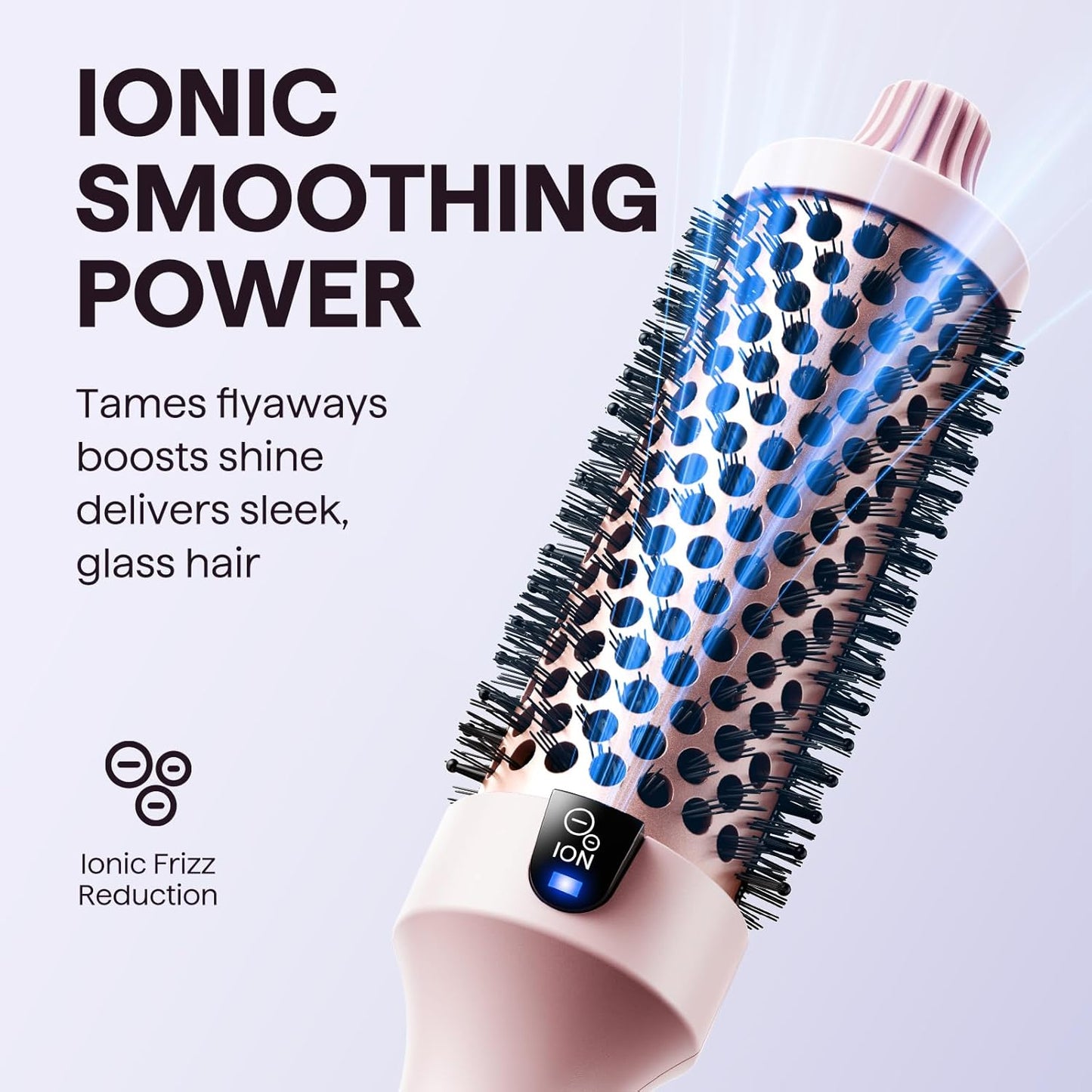 Wavytalk Thermal Brush Blowout Boost 1.5″ Heat Round Brush for Blowout Look | Negative Ion Technology..