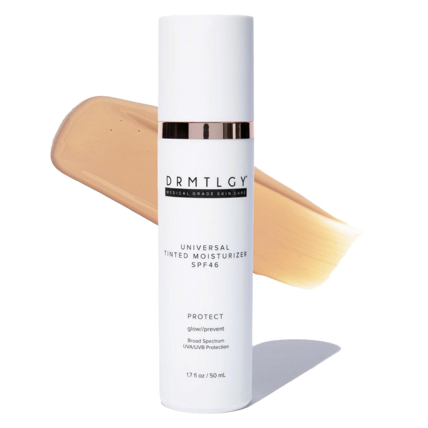 DRMTLGY Universal Tinted Moisturizer SPF 46 – Hydrating Dewy Tinted Sunscreen for Face  1.7 oz (Pack of 1)