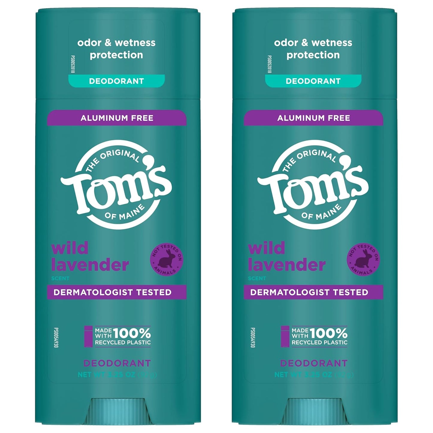 Tom’s of Maine Wild Lavender Natural Deodorant for Men and Women, Aluminum Free, No Artificial Fragrances..