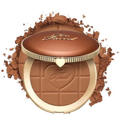 Too Faced Chocolate Soleil Matte Blurring Bronzer | Matte Bronzer Powder that Mimics Natural Skin..