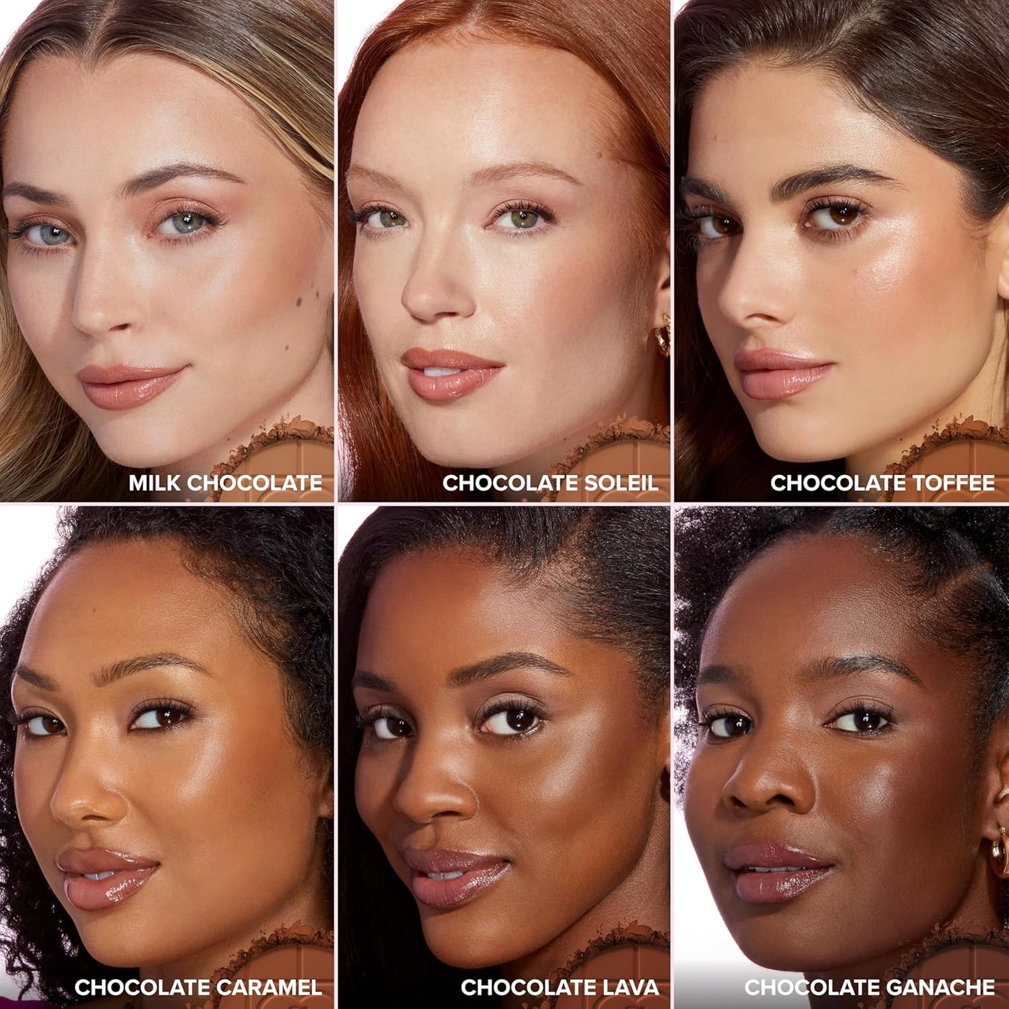 Too Faced Chocolate Soleil Matte Blurring Bronzer | Matte Bronzer Powder that Mimics Natural Skin..