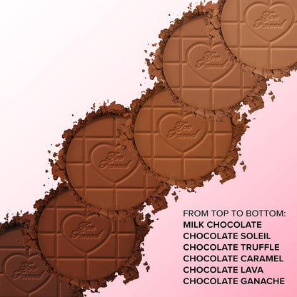 Too Faced Chocolate Soleil Matte Blurring Bronzer | Matte Bronzer Powder that Mimics Natural Skin..