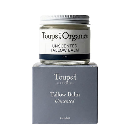 Toups & Co Tallow Balm – Unscented | Grass-Fed Tallow Balm for Face & Body | Fragrance-Free Daily Moisturizer..