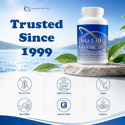 Transfer Point Beta 1,3D Glucan 500 mg, 60 Capsules