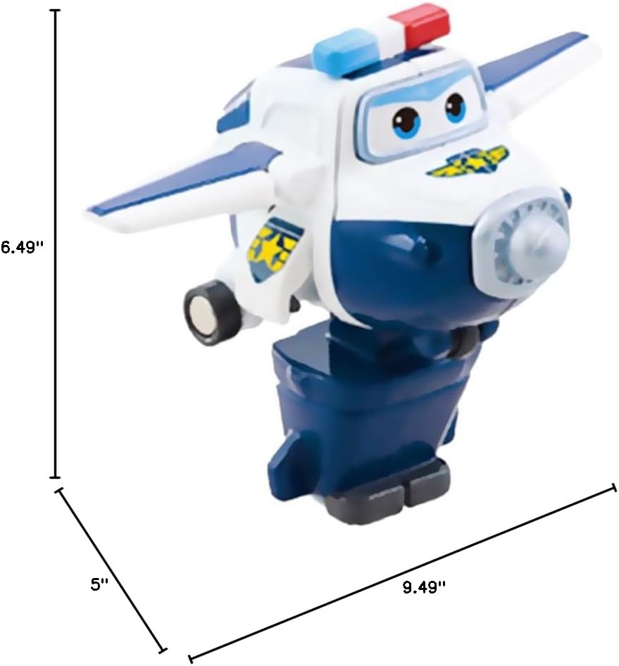 Super Wings 5" Transforming Paul Airplane Toys Vehicle