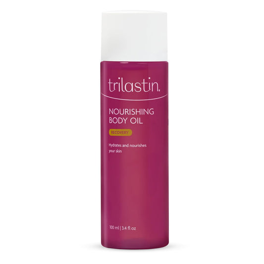 Trilastin Body Oil (3.4oz) | Vitamin-Infused Stretch Mark Oil | Body Serum for Scars, Stretch Marks, and Moisturizing..