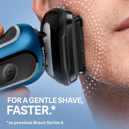 Braun Electric Shaver for Men, Series 6 6172cc, Wet & Dry Shave, Shaving Kit with SmartCare Center and Precision Trimmer