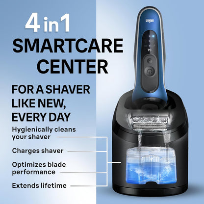 Braun Electric Shaver for Men, Series 6 6172cc, Wet & Dry Shave, Shaving Kit with SmartCare Center and Precision Trimmer