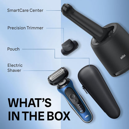 Braun Electric Shaver for Men, Series 6 6172cc, Wet & Dry Shave, Shaving Kit with SmartCare Center and Precision Trimmer