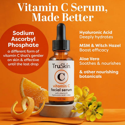 TruSkin Vitamin C Serum for Face – Anti Aging Face Serum with Hyaluronic Acid & Vitamin E..