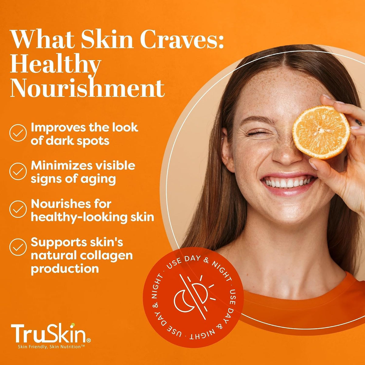 TruSkin Brightening Vitamin C Serum for Face with Hyaluronic Acid, Size: 2 Fl Oz (Pack of 1)