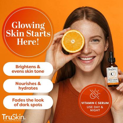 TruSkin Vitamin C Serum for Face – Anti Aging Face Serum with Hyaluronic Acid & Vitamin E..