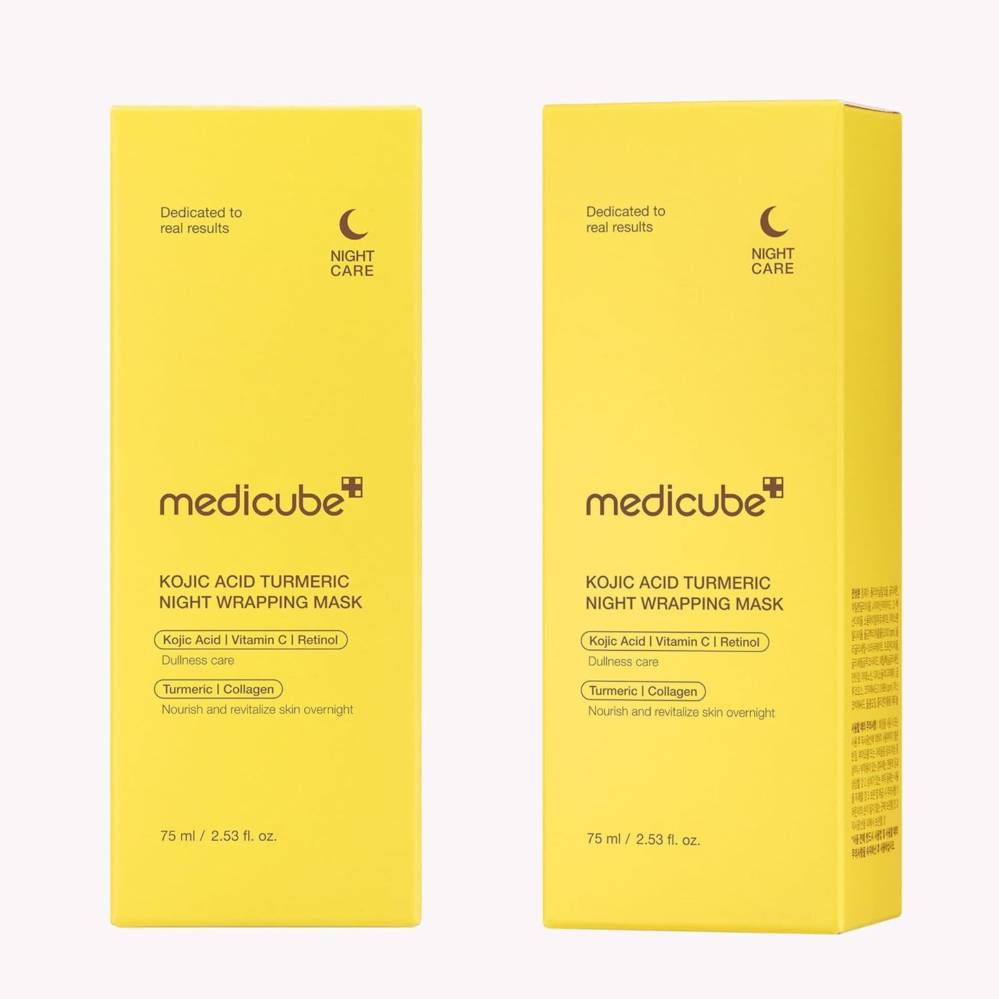 medicube Wrapping Mask Kojic Acid, Turmeric, Vitamin C Overnight Peel Off Facial Mask..