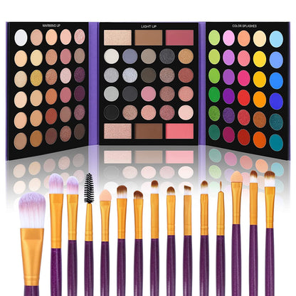 UCANBE 86 Colors Nude Eyeshadow Palette with 15pcs Makeup Brushes Set,Color - Pretty All Set 2..