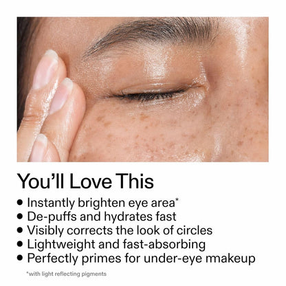 Under Eye Brightener Roller - Caffeine &amp; Retinol Eye Serum for Dark Circles, Puffiness & Fine Lines, Travel Essential Vegan Skincare..