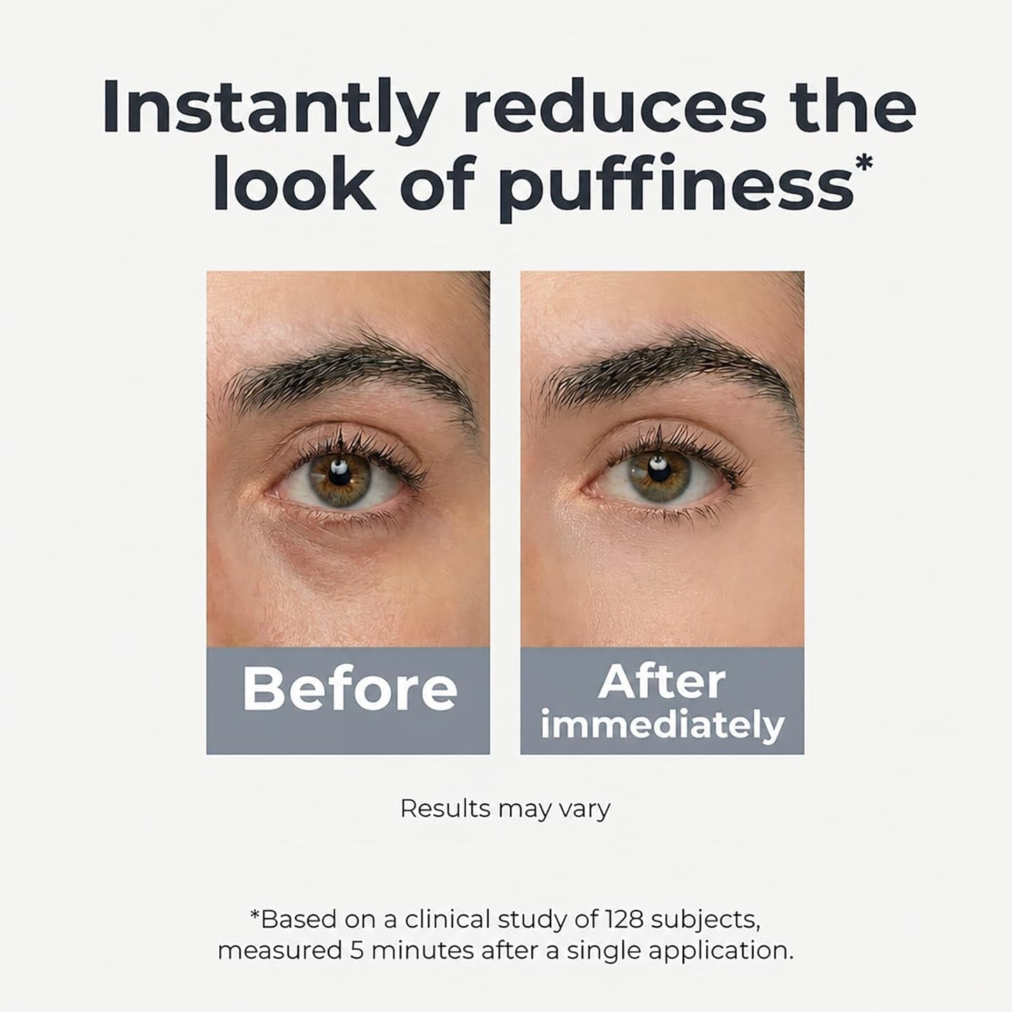 Under Eye Brightener Roller - Caffeine &amp; Retinol Eye Serum for Dark Circles, Puffiness & Fine Lines, Travel Essential Vegan Skincare..