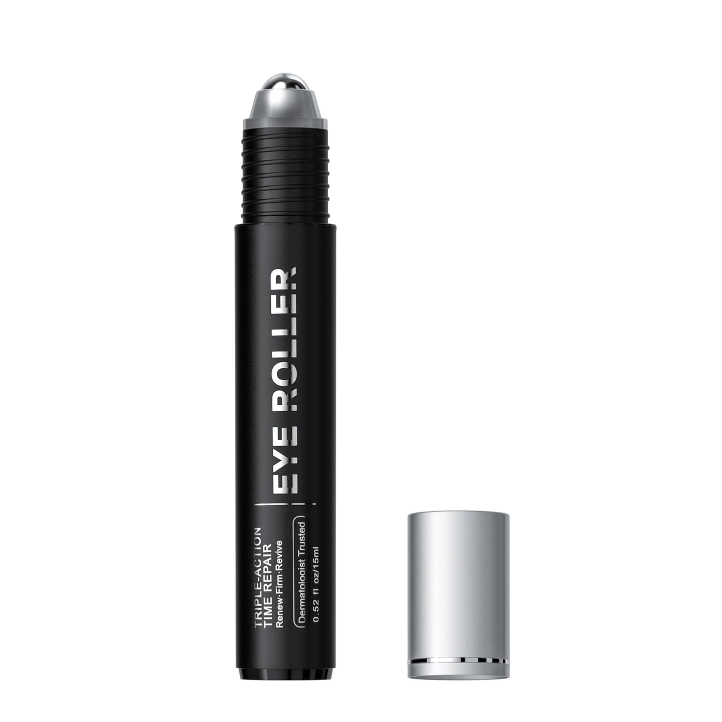 Under Eye Brightener Roller - Caffeine &amp; Retinol Eye Serum for Dark Circles, Puffiness & Fine Lines, Travel Essential Vegan Skincare..