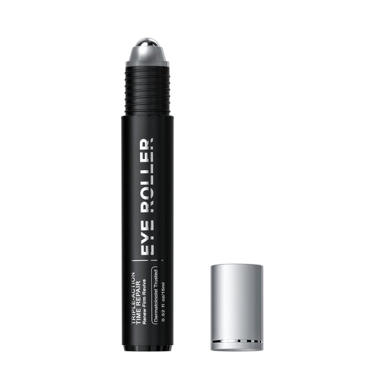 Under Eye Brightener Roller - Caffeine &amp; Retinol Eye Serum for Dark Circles, Puffiness & Fine Lines, Travel Essential Vegan Skincare..