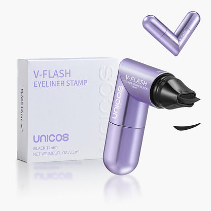 Unicos Winged Eyeliner Stamp - 90° Ergonomic Cat Eye Makeup Tool with Dual-Sided L/R Symmetry, Waterproof & Smudge..