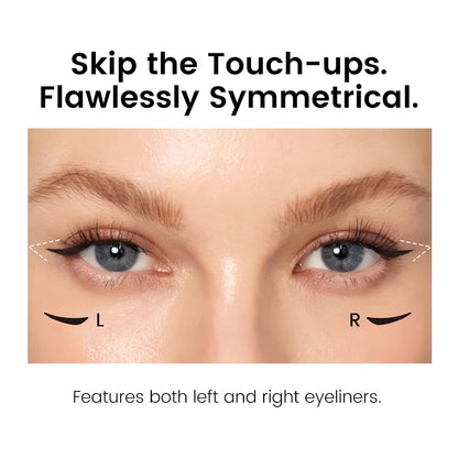Unicos Winged Eyeliner Stamp - 90° Ergonomic Cat Eye Makeup Tool with Dual-Sided L/R Symmetry, Waterproof & Smudge..