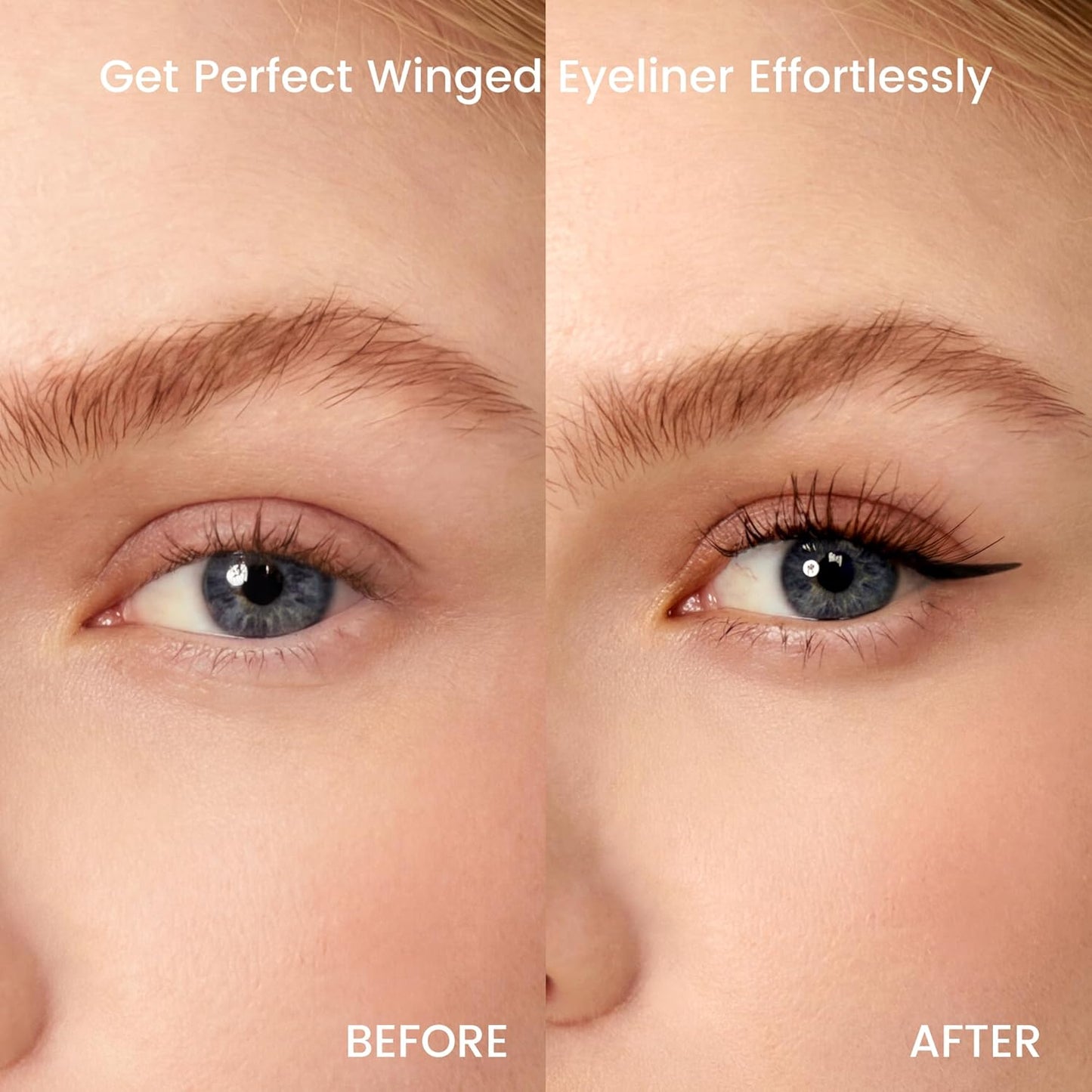 Unicos Winged Eyeliner Stamp - 90° Ergonomic Cat Eye Makeup Tool with Dual-Sided L/R Symmetry, Waterproof & Smudge..