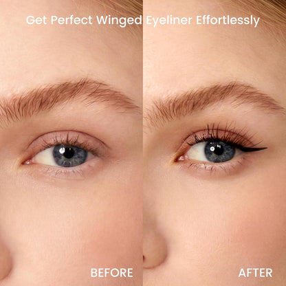 Unicos Winged Eyeliner Stamp - 90° Ergonomic Cat Eye Makeup Tool with Dual-Sided L/R Symmetry, Waterproof & Smudge..