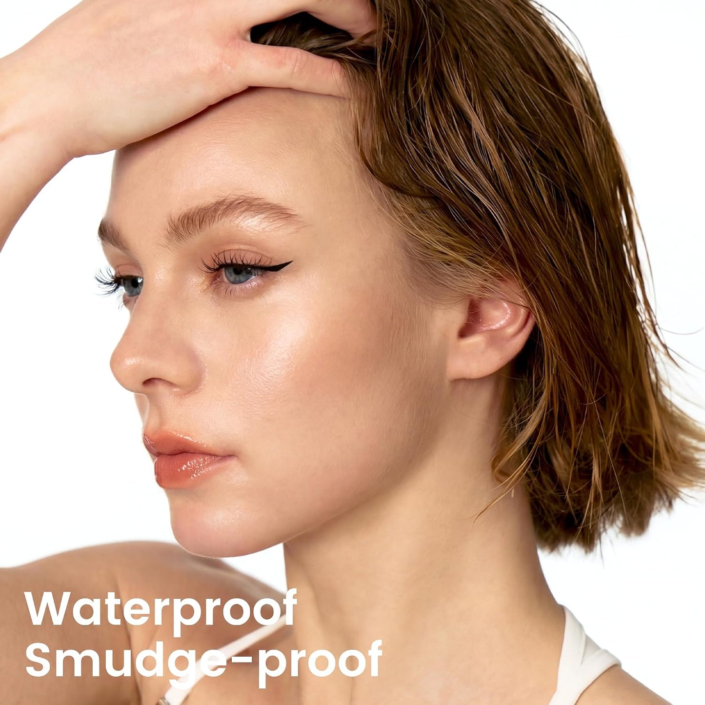 Unicos Winged Eyeliner Stamp - 90° Ergonomic Cat Eye Makeup Tool with Dual-Sided L/R Symmetry, Waterproof & Smudge..
