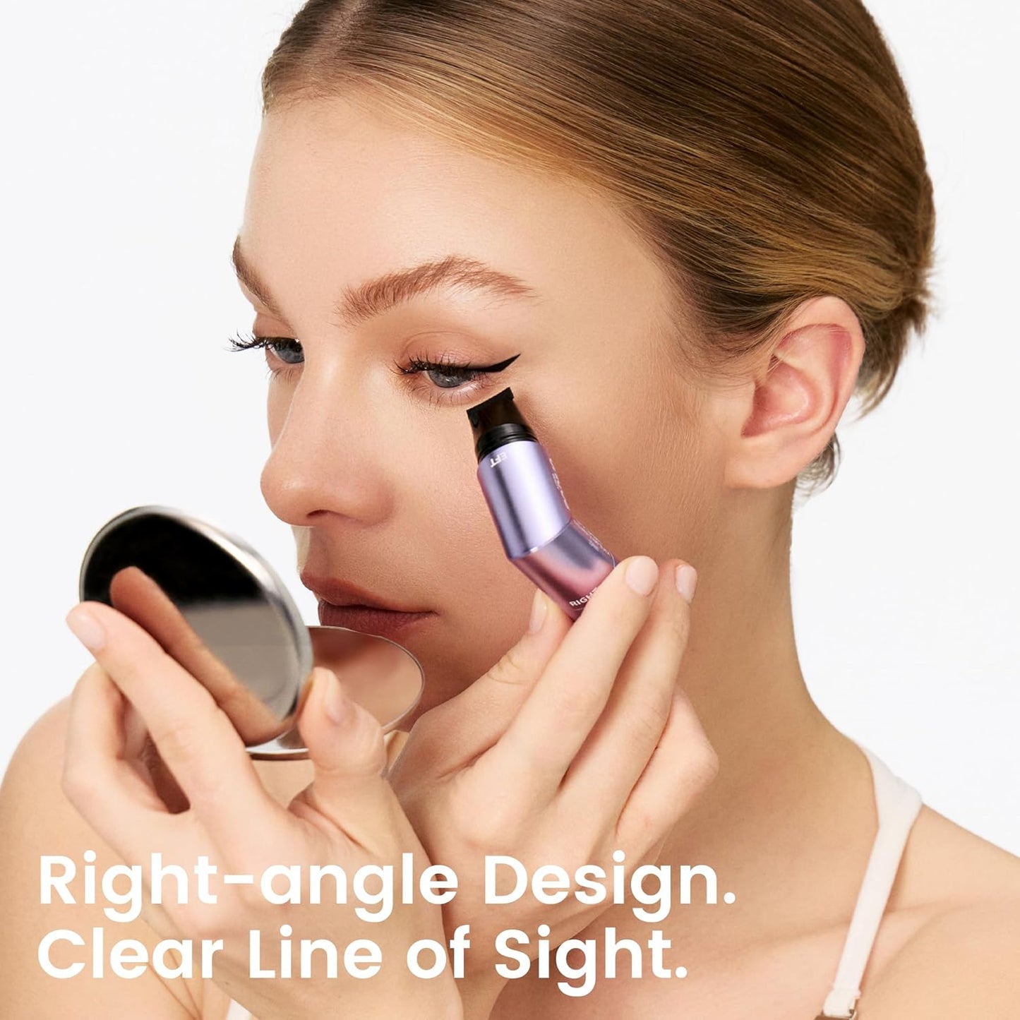Unicos Winged Eyeliner Stamp - 90° Ergonomic Cat Eye Makeup Tool with Dual-Sided L/R Symmetry, Waterproof & Smudge..