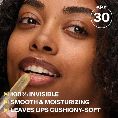 Supergoop! Unseen Sunscreen Clear Lip Protector - 100% Invisible, Lightweight SPF 30 Formula ..