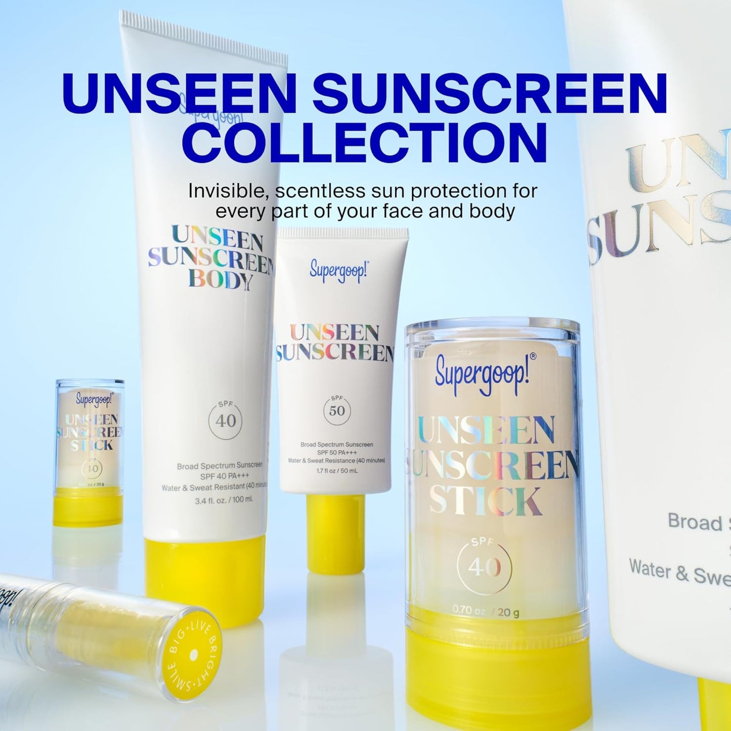 Supergoop! Unseen Sunscreen Clear Lip Protector - 100% Invisible, Lightweight SPF 30 Formula ..