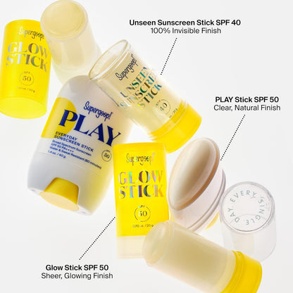 Supergoop! Unseen Sunscreen Stick - SPF 40 - Clear & Invisible Sun Protection - For All Skin Types